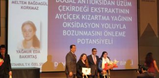 Projemize TÜBİTAK’tan Avrupa Bölge Üçüncülüğü Ödülü