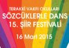 Terakki’de “Sözcüklerle Dans” 15. Şiir Festivali
