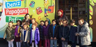 Öğrencilerimiz Gezici Kitapevi Pafin'de Kitaplarla Buluştu