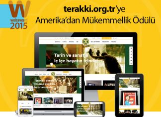 Web Sitemize Amerika'dan Mükemmellik Ödülü