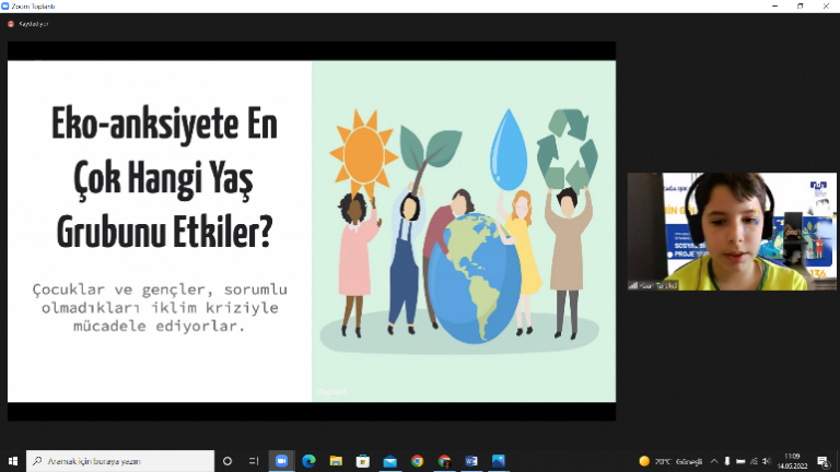 Öğrencilerimiz “İklim Krizinin Gençlerde Yarattığı Eko-anksiyete” Projesiyle İkinci Oldu
