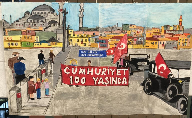 Öğrencilerimizden, “Cumhuriyet’in 100. Yılı” Sergisi