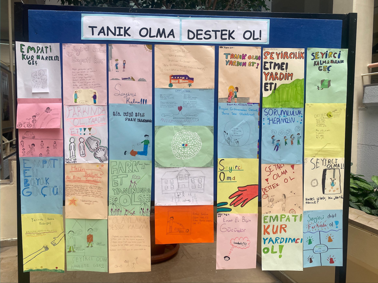 Öğrencilerimiz “Tanık Olma, Destek Ol!” Çalışmasındaydı