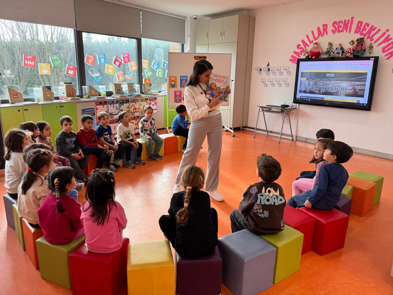Anaokulu Öğrencilerimiz “Kütüphane Ziyareti” Etkinliğindeydi