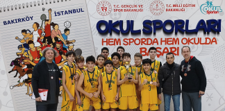 Yıldız Erkek Basketbol Takımımız İstanbul Üçüncüsü Oldu