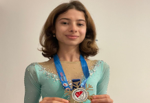 Senkronize Buz Pateninde Öğrencimiz Birinci Oldu