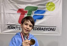 Öğrencimiz “8 Yaş Tenis Turnuvası”nda Birinci Oldu